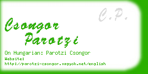 csongor parotzi business card